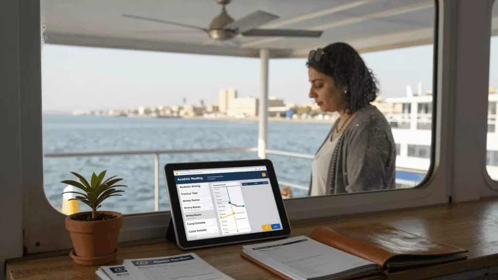 an Arab man in his early 30s working through اختر