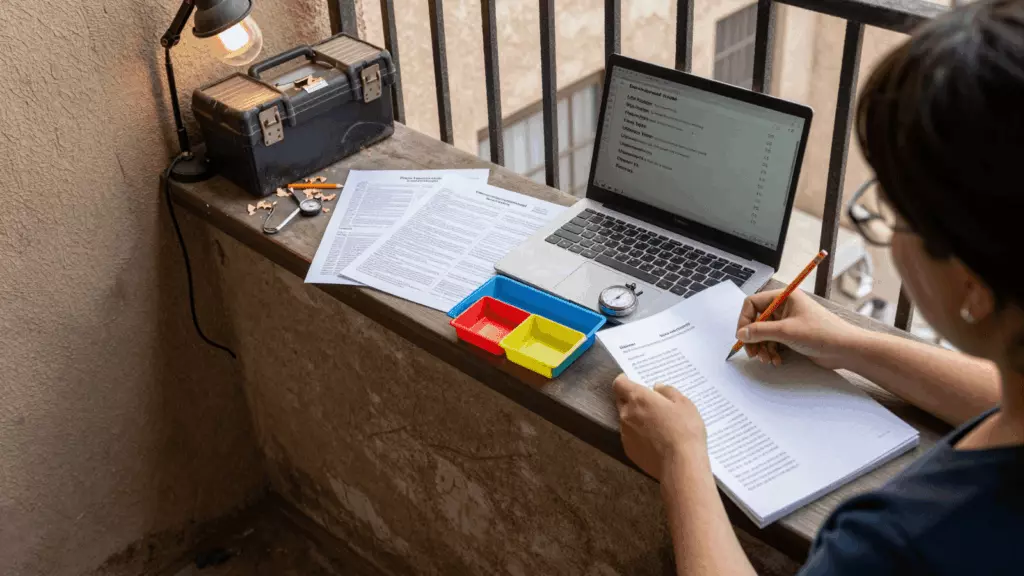 an Arab man in his early 30s working through تحديد