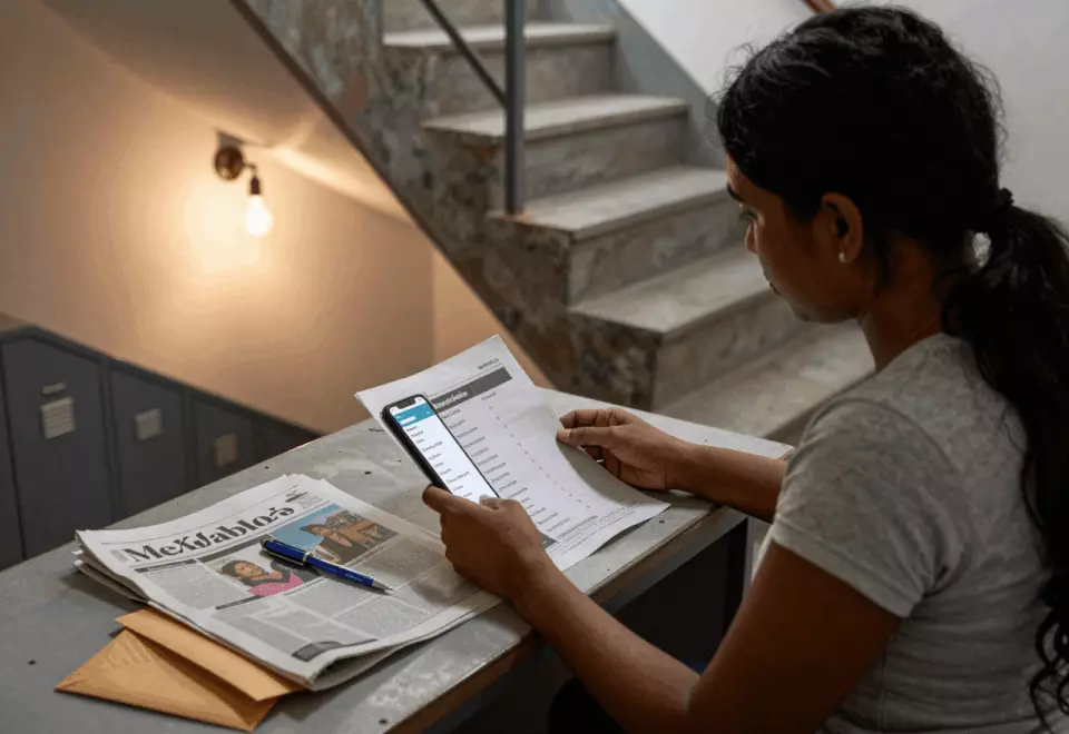 a Bangladeshi woman in her late 20s choosing the next IELTS prep step online