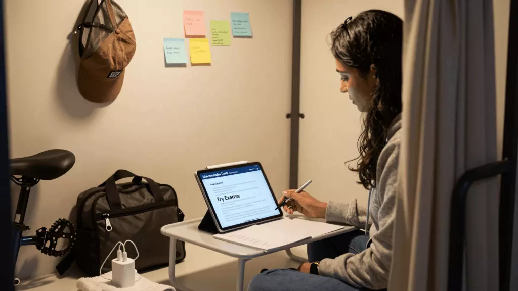 a Bangladeshi woman in her late 20s working through অধ্যয়ন