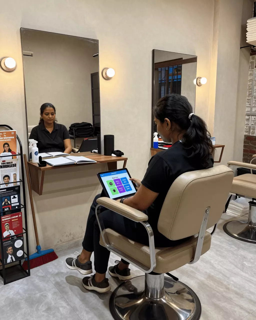 a Bangladeshi woman in her late 20s preparing online for বিনামূল্যে IELTS ক্লাস অনলাইন: আপনি একটি কোর্স বেছে নেওয়ার আগে IELTS পাঠ চেষ্টা করুন