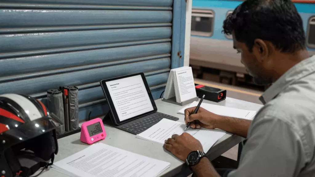 a Bangladeshi woman in her late 20s working through খসড়া