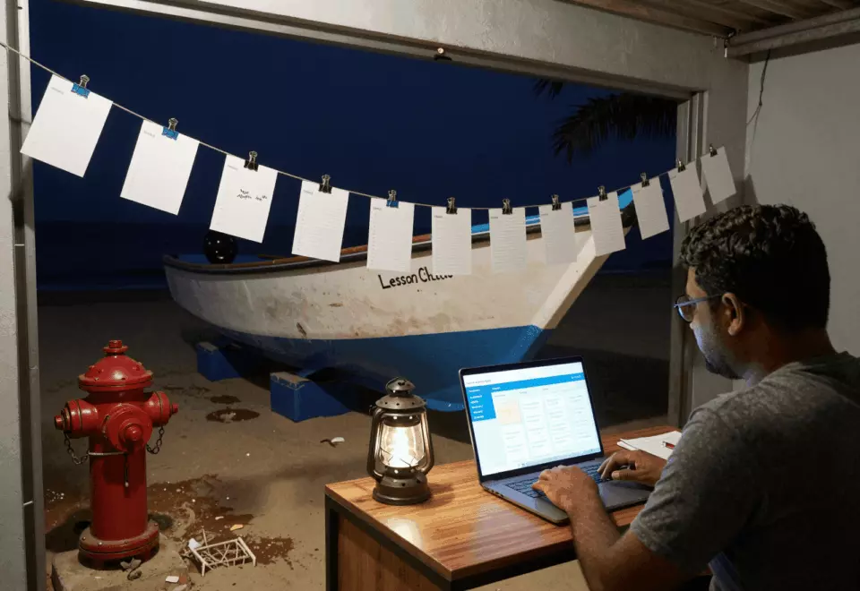 a Bangladeshi woman in her late 20s choosing the next IELTS prep step online