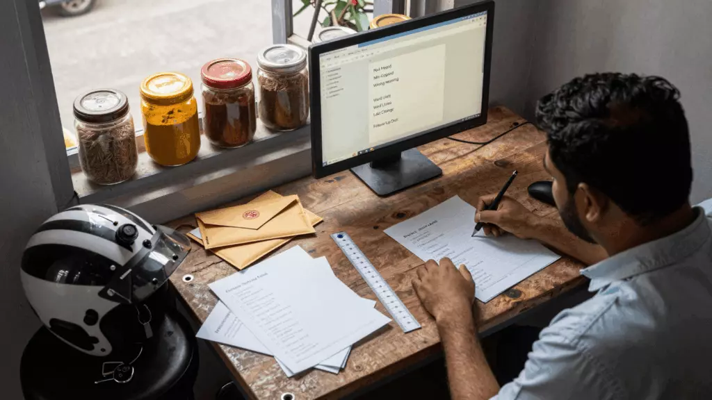 a Bangladeshi woman in her late 20s working through মার্ক