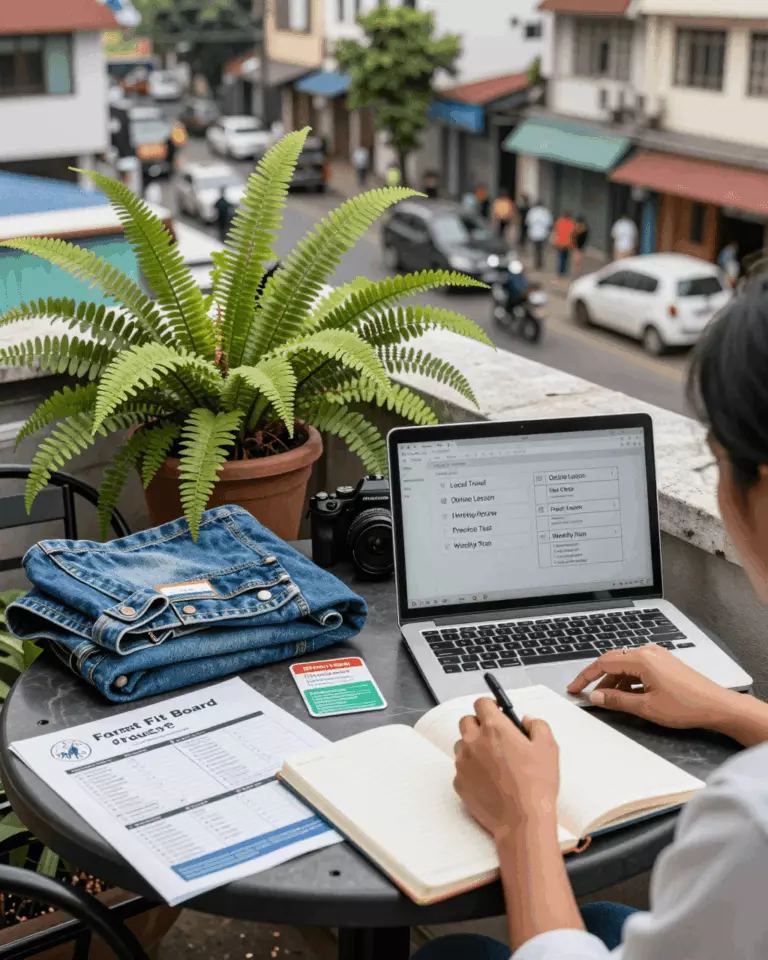 a Bangladeshi woman in her late 20s preparing online for ব্যক্তিগত আইইএলটিএস ক্লাস বনাম স্ব-গতিসম্পন্ন অনলাইন আইইএলটিএস প্রস্তুতি: আপনার কোনটি বেছে নেওয়া উচিত?