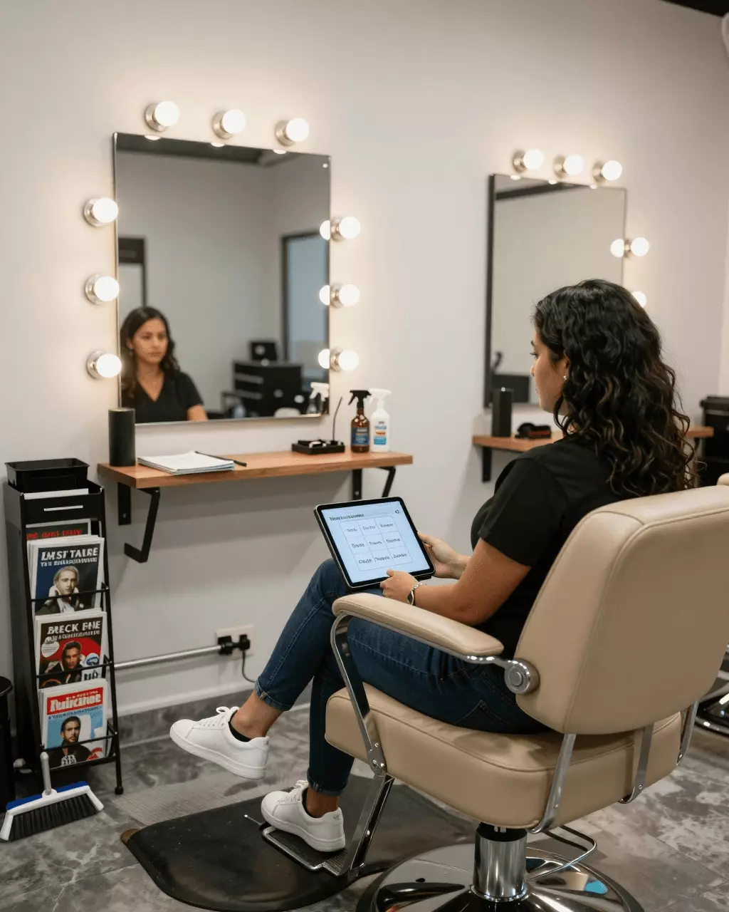 a Latina woman in her late 20s preparing online for Free IELTS Classes Online: Try IELTS Lessons Before You Choose a Course