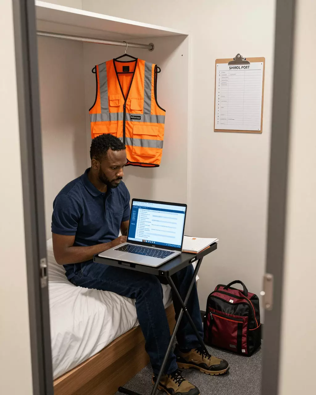 a Black man in his late 20s preparing online for IELTS General Training Course for Work, Migration, and Immigration Goals