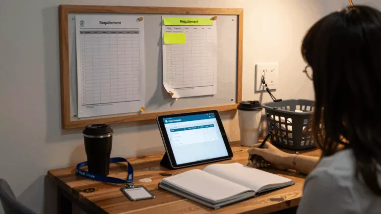 a Filipino woman in her late 20s preparing online for IELTS Exam Prep for Filipino Students: Free Classes and Online IELTS Courses