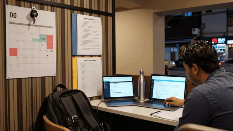 an Indian woman in her late 20s preparing online for IELTS Exam Prep for Indian Students: Online Classes, Practice Tests, and Writing Help