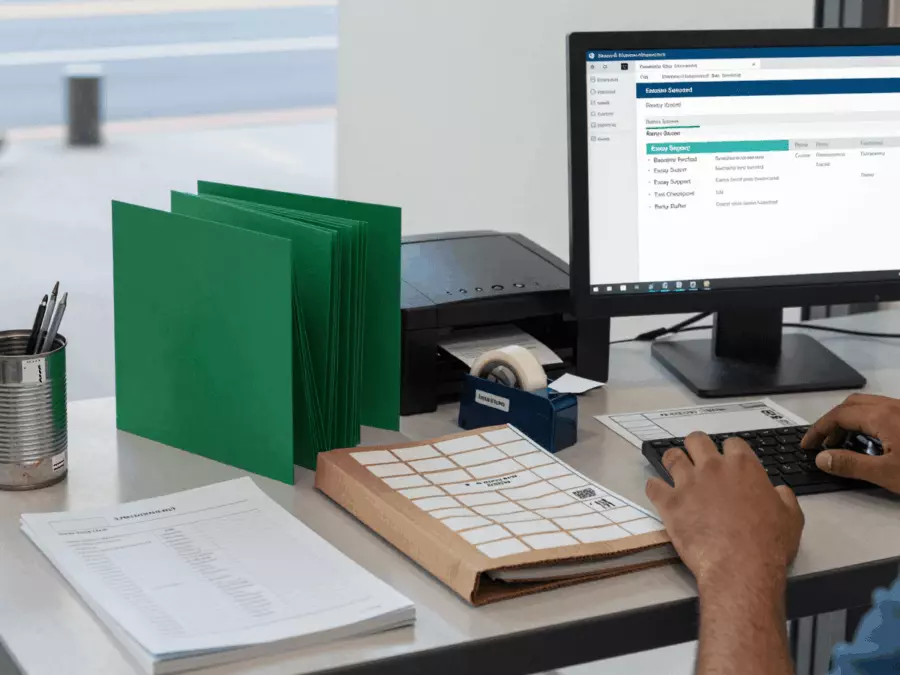 Busy Indian IELTS learner studying online between work commitments