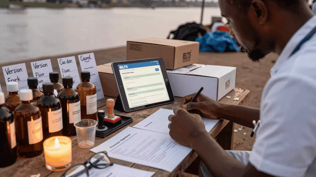 a Nigerian woman in her late 20s working through Requirement