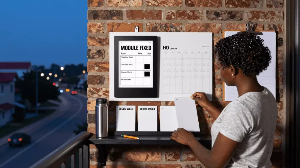 a Black man in his late 20s working through Prepare
