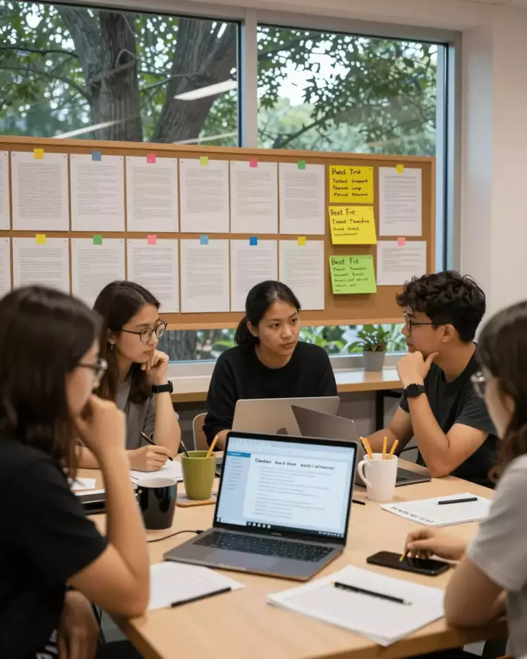 a multiracial woman in her late 20s preparing online for IELTS Essay Checker vs Teacher Feedback: What Actually Improves Writing?