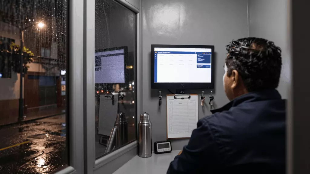 a Latina woman in her late 20s reviewing an IELTS online course workflow
