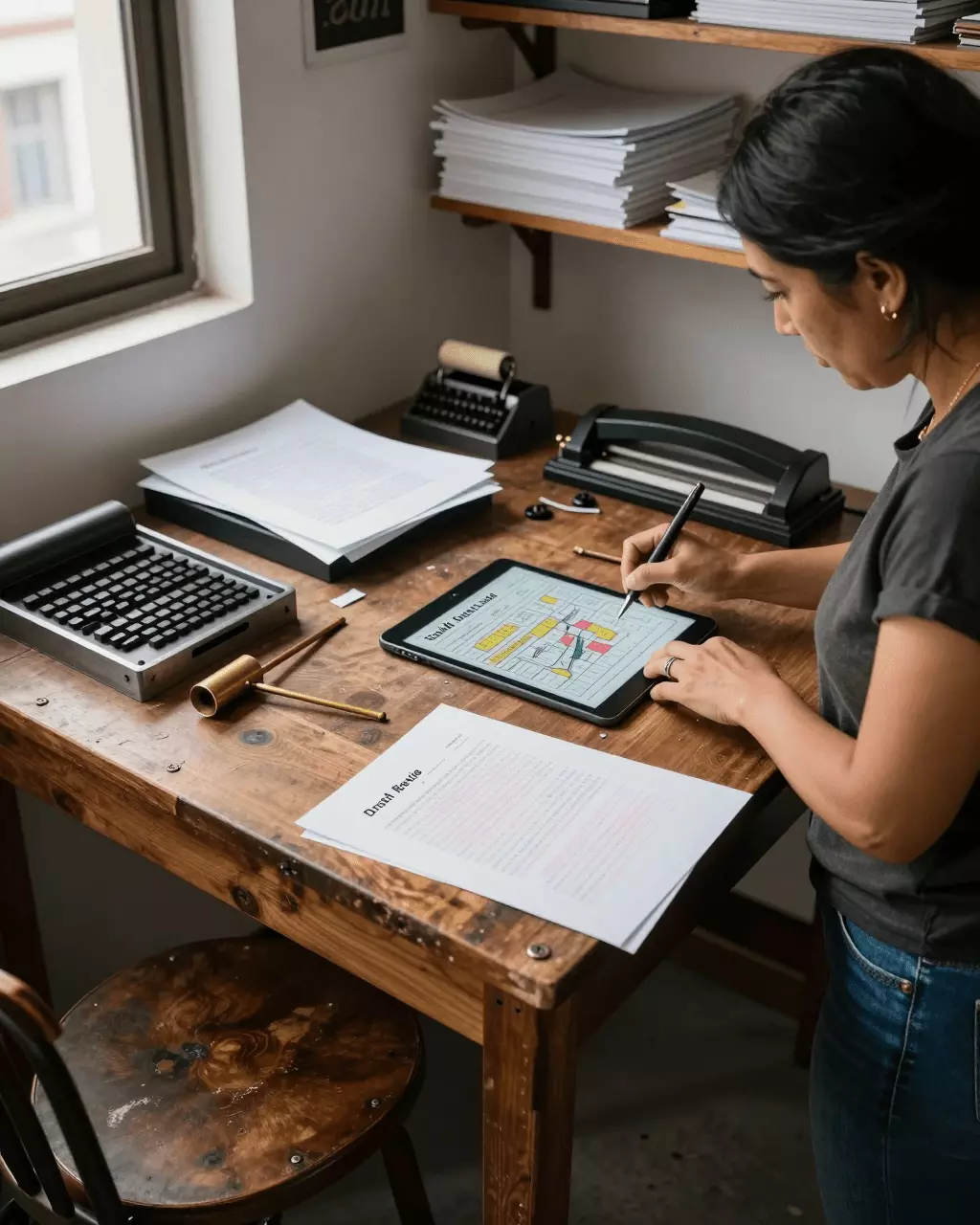 a Latina woman in her late 20s preparing online for Curso de escritura IELTS: Tarea 1, Tarea 2, puntajes de banda y habilidades de ensayo