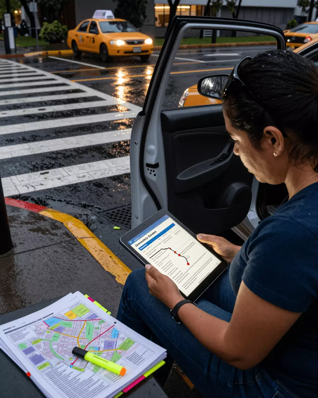 a Latina woman in her late 20s preparing online for Curso de preparación académica del IELTS para la universidad y objetivos de estudios en el extranjero