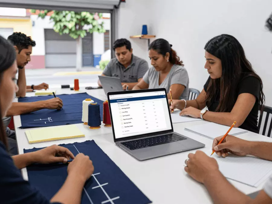 Self-paced IELTS learner studying online at a quiet desk
