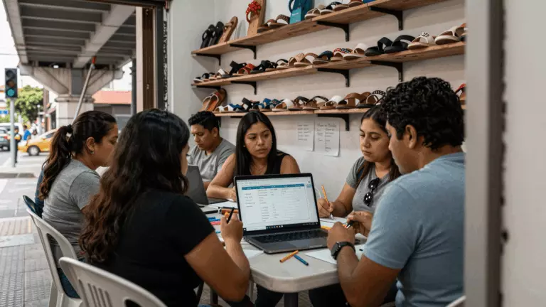 a Latina woman in her late 20s preparing online for Plan de estudio IELTS para principiantes: cómo comenzar a prepararse desde cero