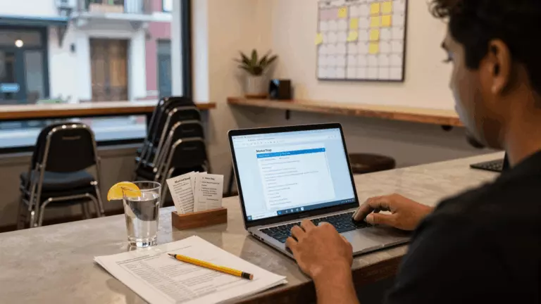 a Latina woman in her late 20s preparing online for Prueba simulada de IELTS gratuita: cómo utilizar las pruebas de práctica correctamente
