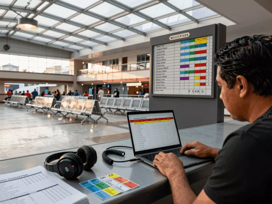 Estudiante revisa las respuestas auditivas del IELTS con transcripción y categorías de error