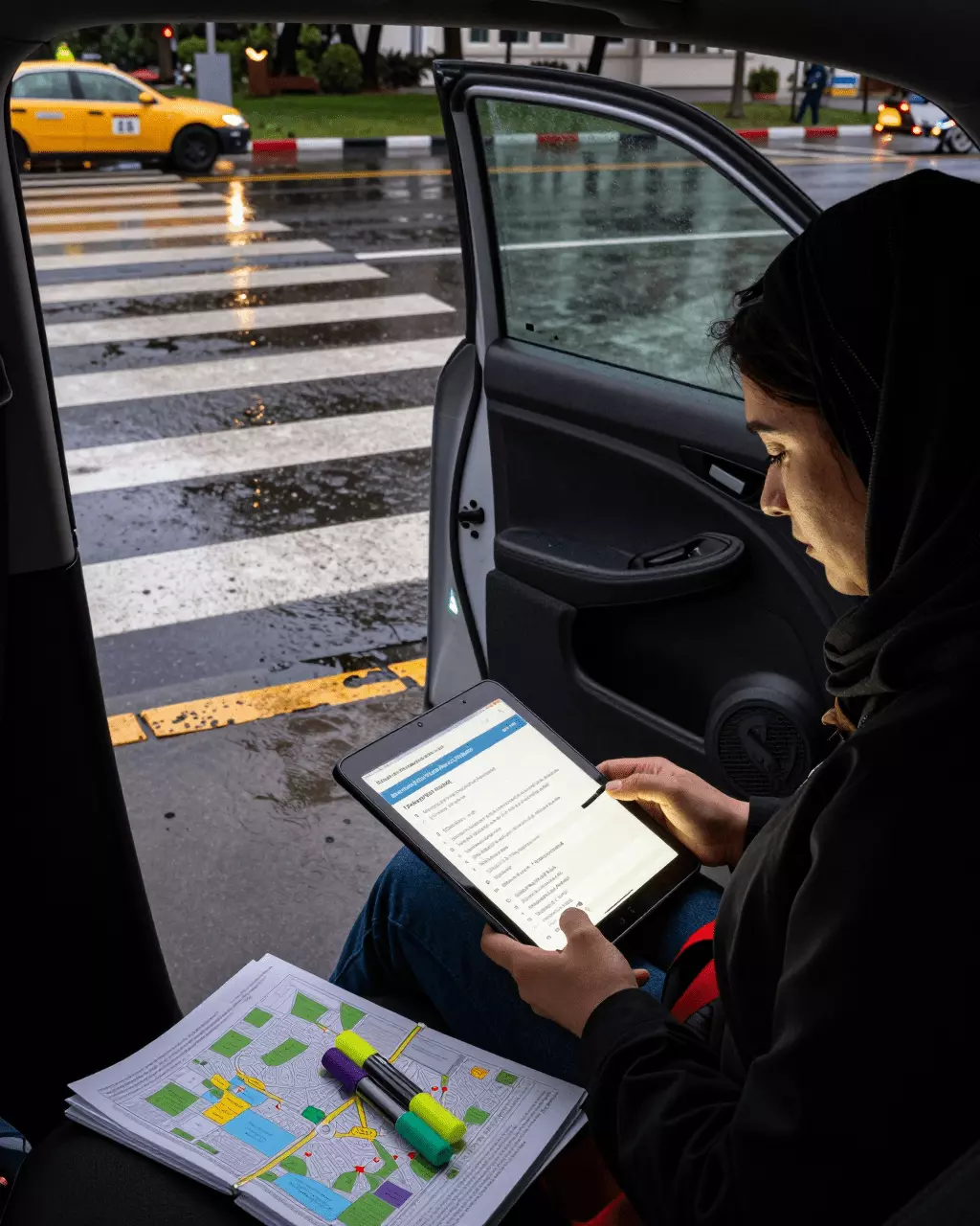 a Persian woman in her late 20s preparing online for دوره آمادگی آیلتس آکادمیک برای اهداف دانشگاه و تحصیل در خارج از کشور