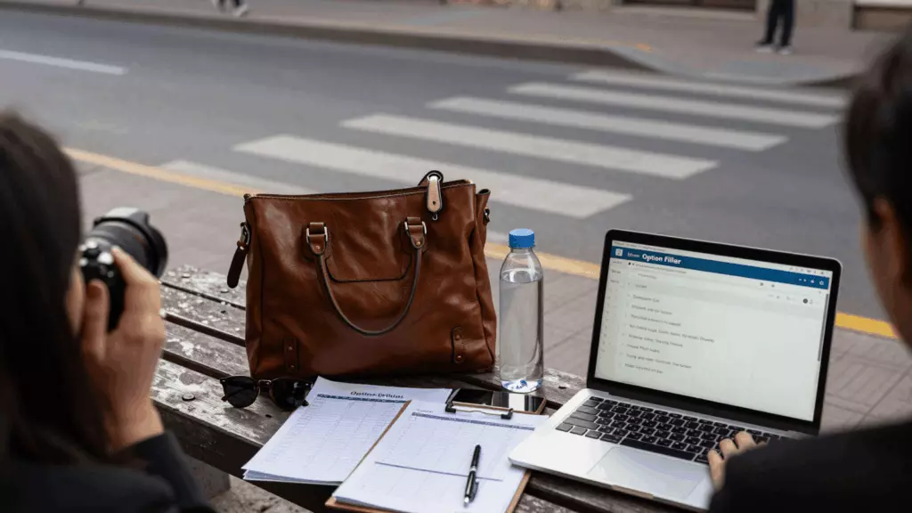 a Persian woman in her late 20s working through فیلتر