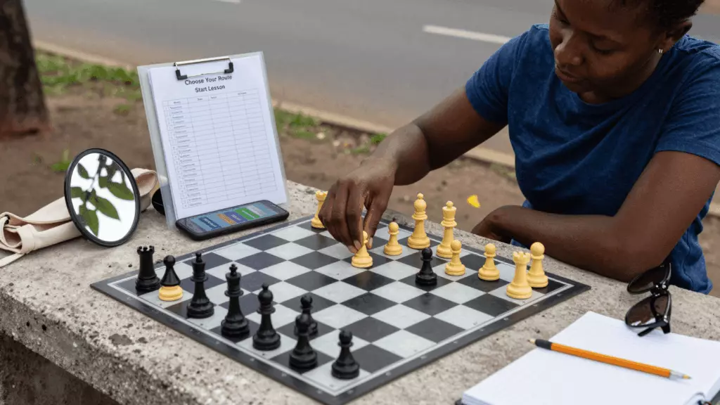 a Francophone African man in his late 20s working through Orient