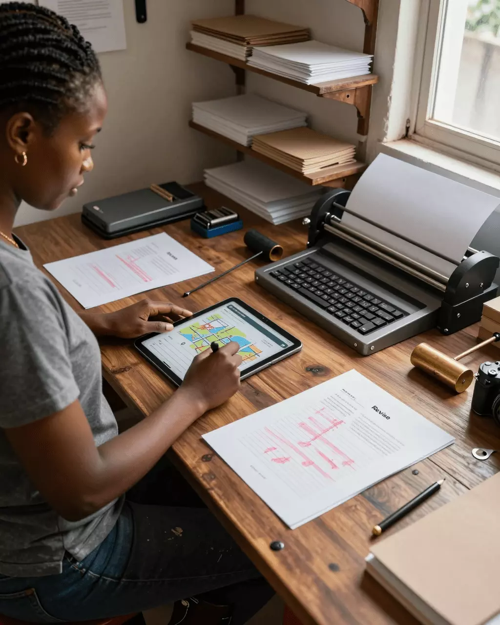 a Francophone African man in his late 20s preparing online for Cours de rédaction IELTS : tâche 1, tâche 2, scores de groupe et compétences en rédaction
