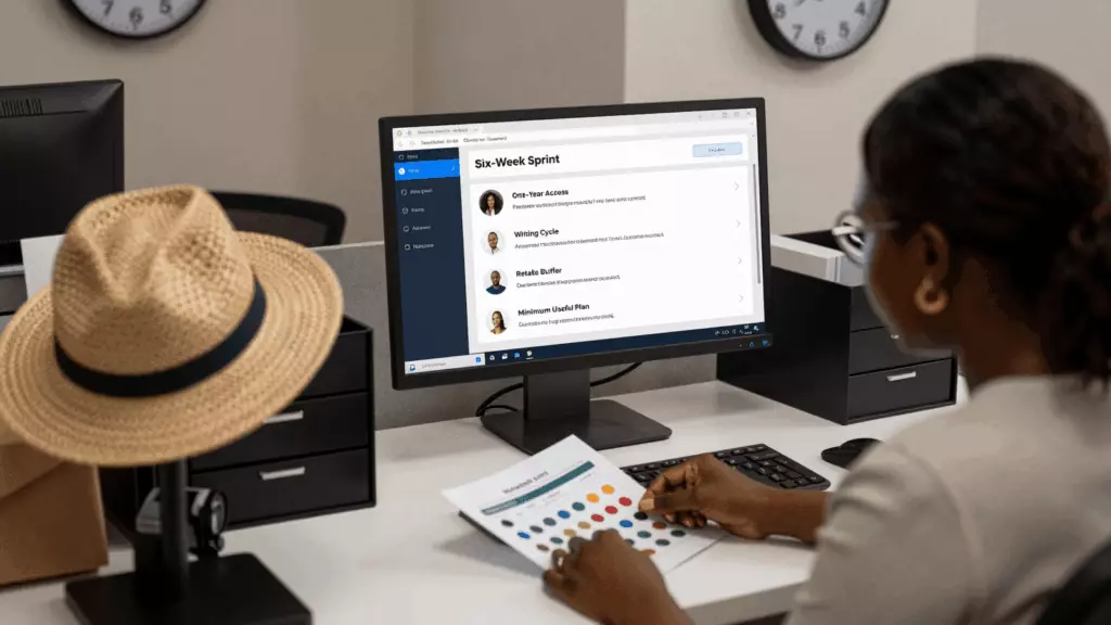 a Francophone African man in his late 20s working through Décidez
