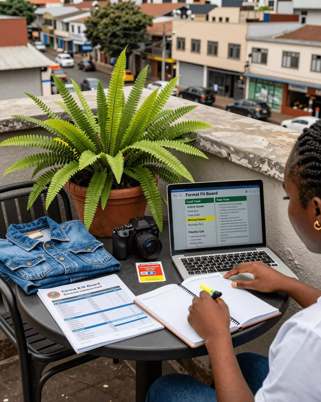 a Francophone African man in his late 20s preparing online for Cours IELTS en personne ou préparation IELTS en ligne à votre rythme : que devriez-vous choisir ?
