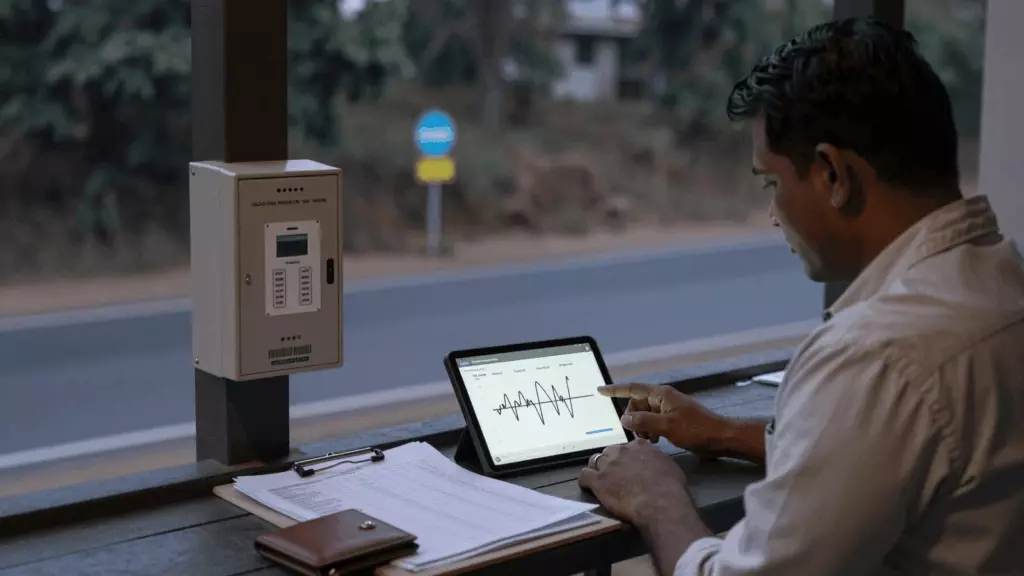 an Indian woman in her late 20s working through स्थिर करें