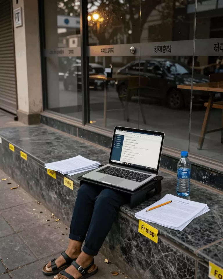 an Indian woman in her late 20s preparing online for निःशुल्क आईईएलटीएस राइटिंग चेकर: बैंड 7 के लिए उपयोगी है या पर्याप्त नहीं?