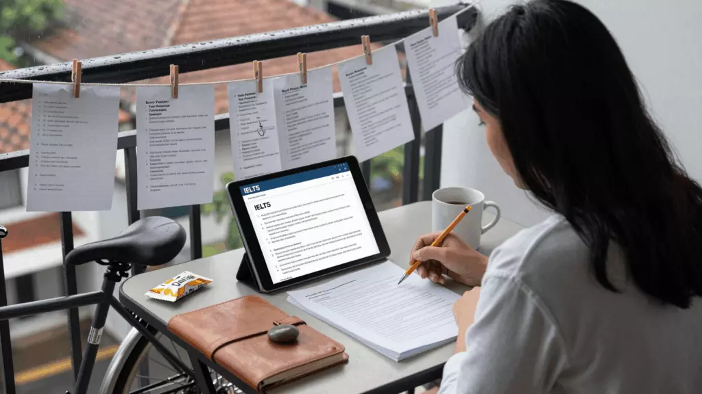 an Indonesian woman in her late 20s working through Tinjau