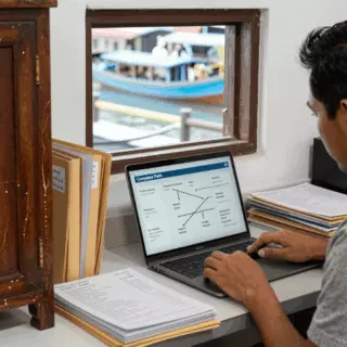 Jalur IELTS Akademik dan Umum dibagi dalam materi kursus