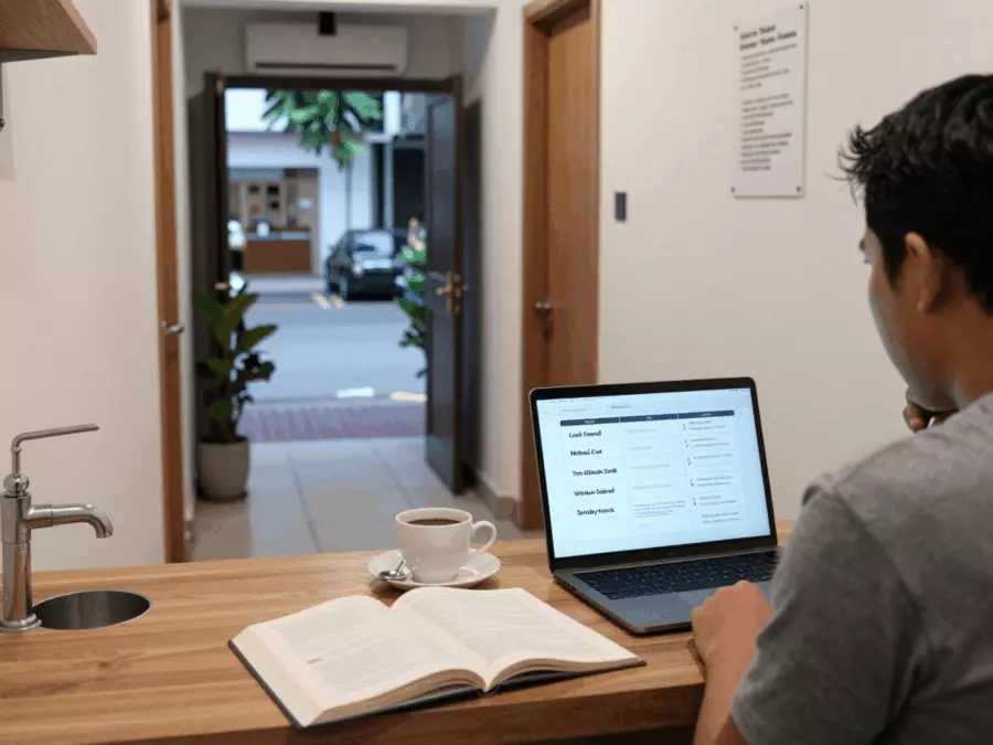 Peta kesalahan IELTS dengan bagian untuk akurasi, waktu, metode, dan tinjauan penulisan