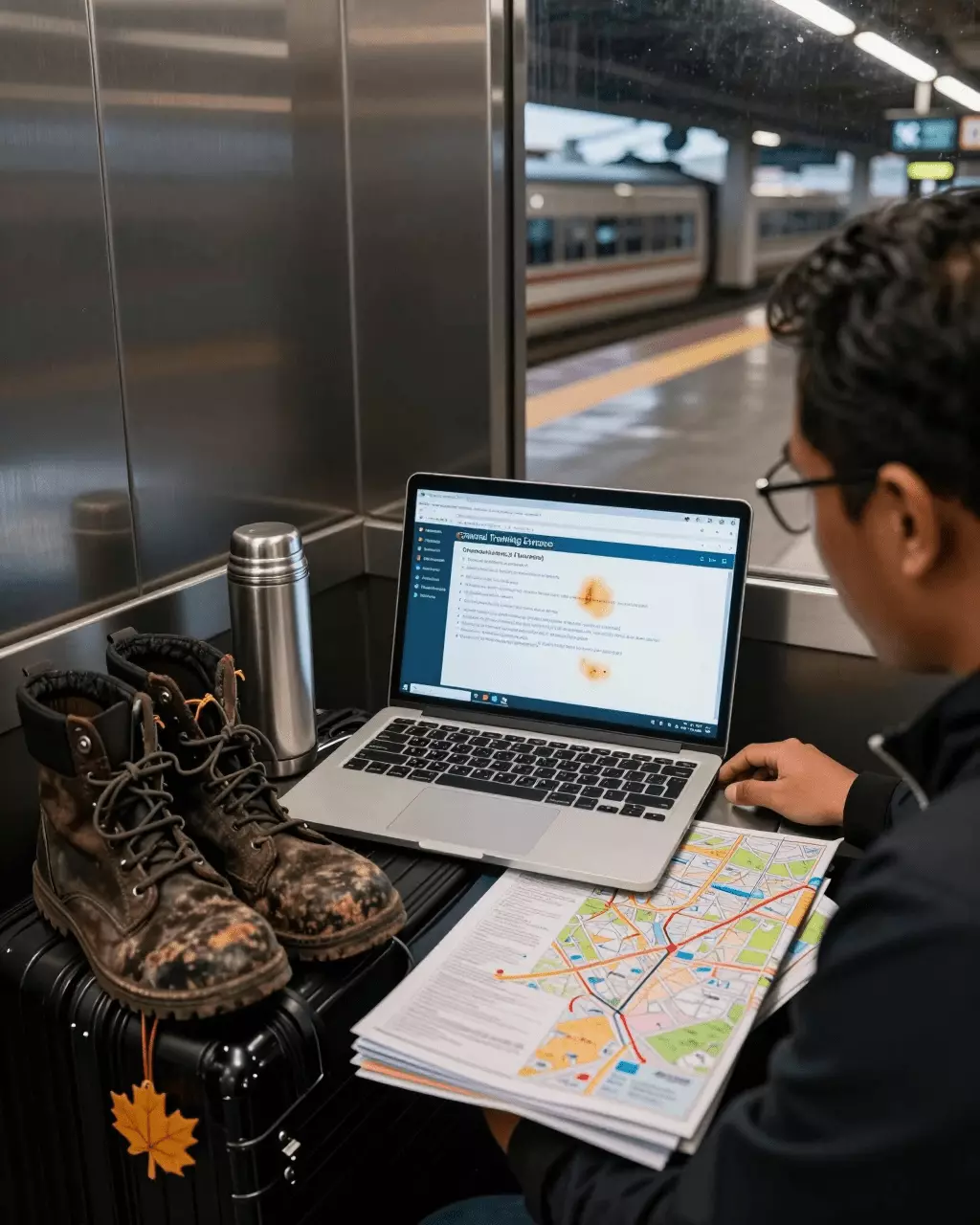 an Indonesian woman in her late 20s preparing online for Pelatihan Umum IELTS untuk Imigrasi Kanada: Kursus dan Rencana Studi