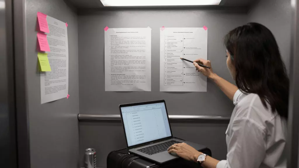 an Indonesian woman in her late 20s working through Revisi