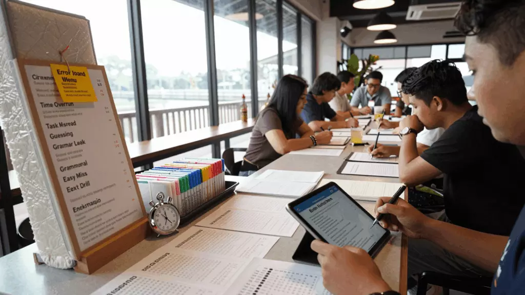 an Indonesian woman in her late 20s working through Nilai