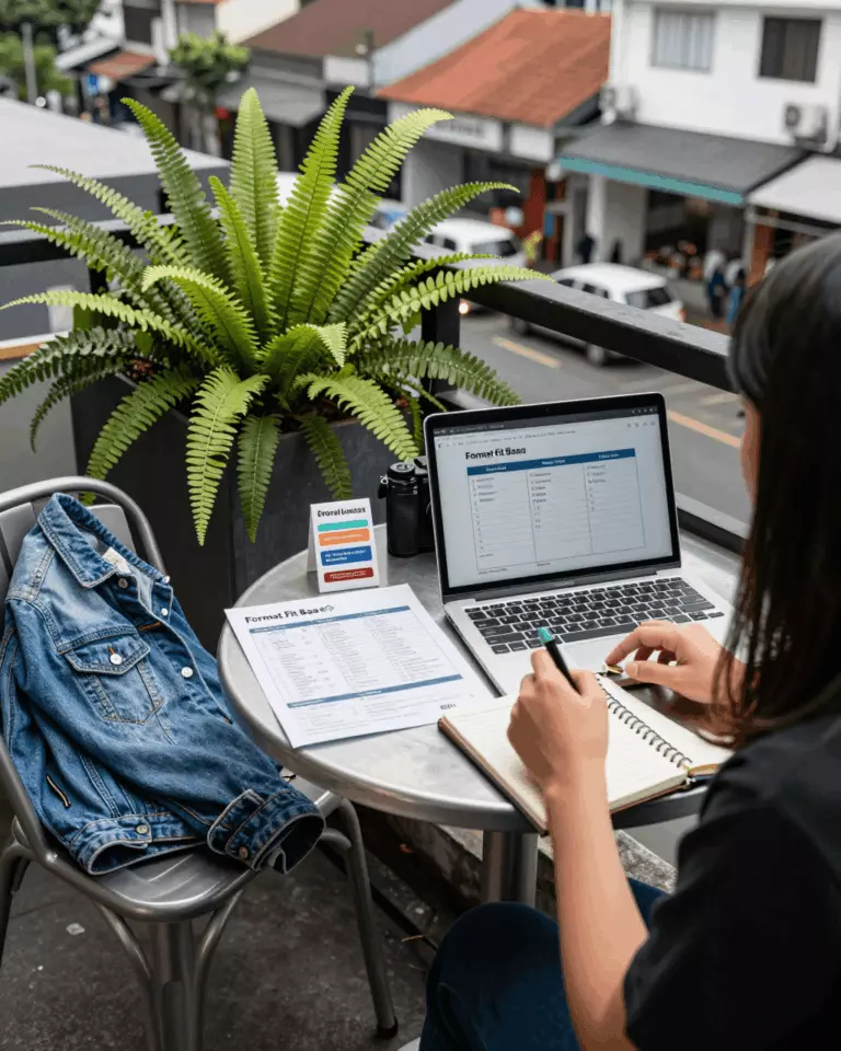 an Indonesian woman in her late 20s preparing online for Kelas IELTS Tatap Muka vs Persiapan IELTS Online Mandiri: Mana yang Harus Anda Pilih?