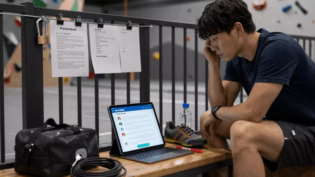 a Korean woman in her late 20s working through 검토