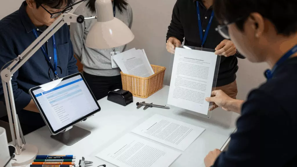 a Korean woman in her late 20s working through 수정