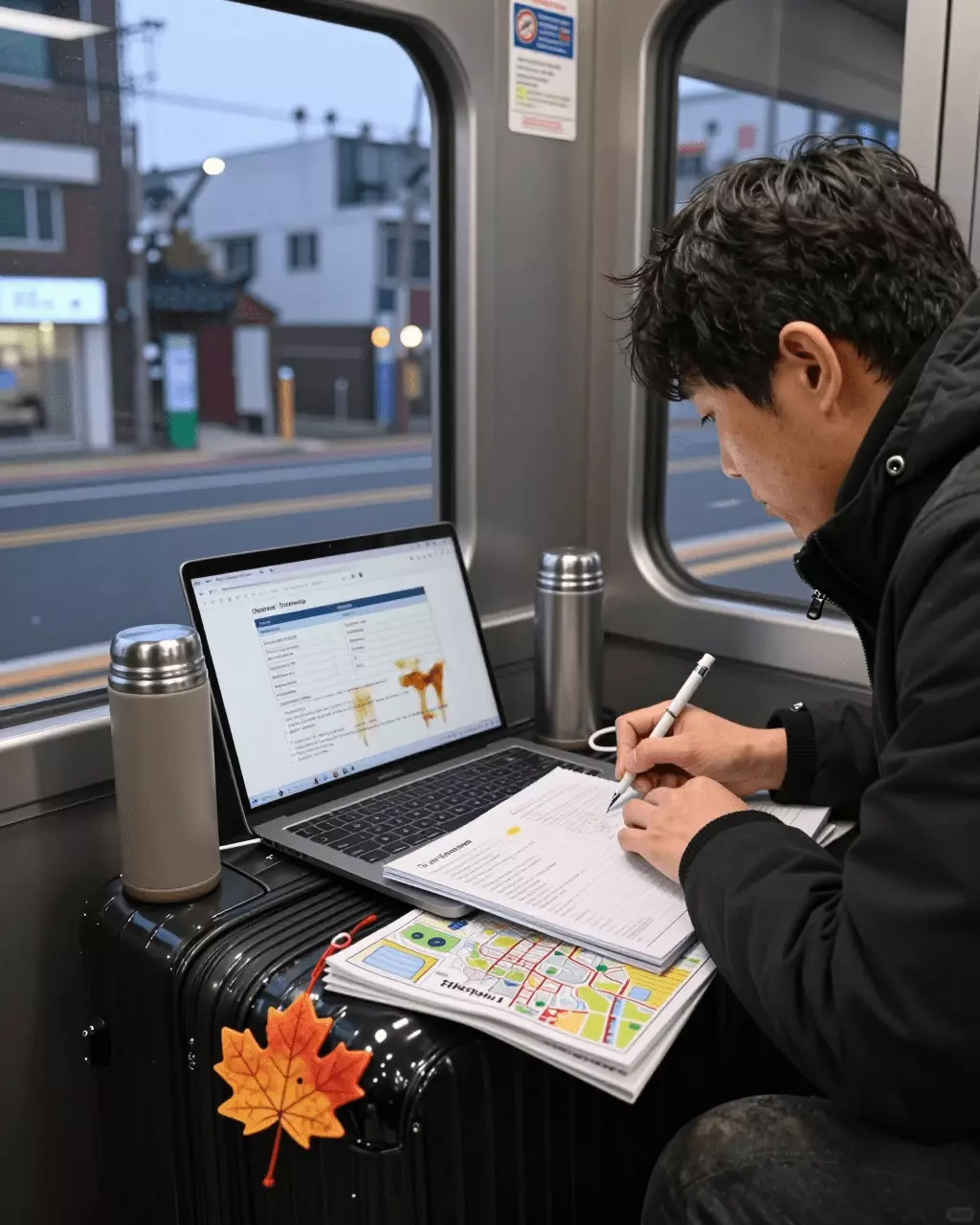 a Korean woman in her late 20s preparing online for 캐나다 이민을 위한 IELTS 일반 교육: 과정 및 학습 계획