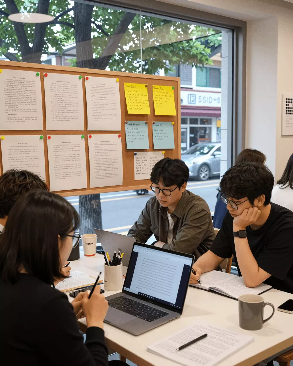 a Korean woman in her late 20s preparing online for IELTS 에세이 검사기와 교사 피드백: 실제로 작문을 향상시키는 것은 무엇입니까?