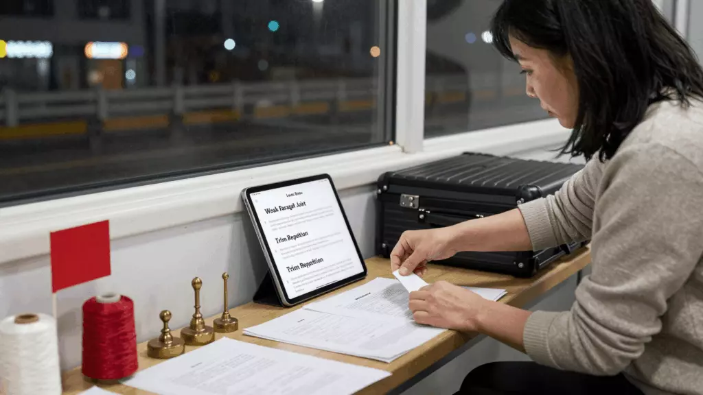 a Korean woman in her late 20s working through 수정