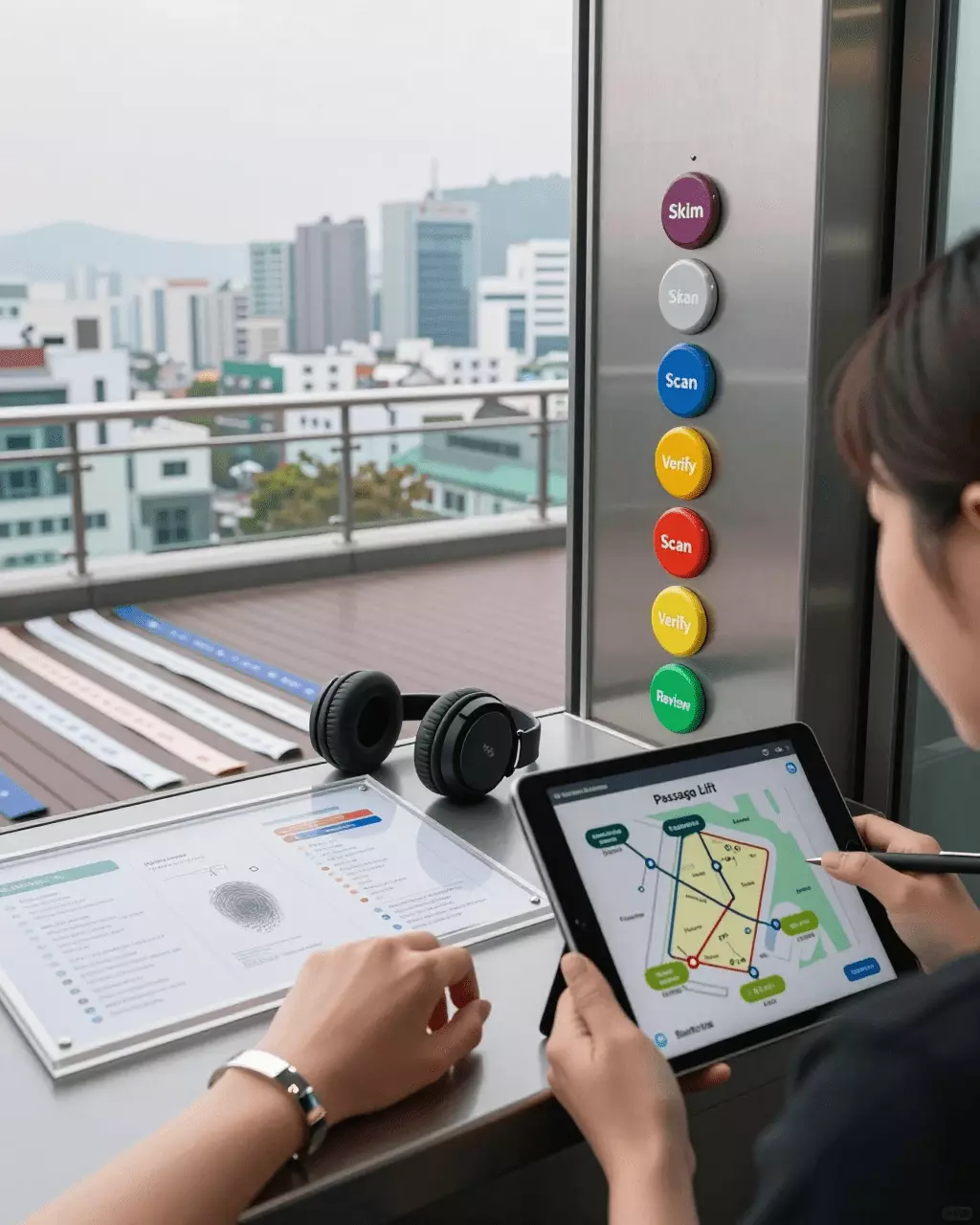 a Korean woman in her late 20s preparing online for IELTS 읽기 전략: 타이밍, 스키밍, 스캐닝 및 정확성