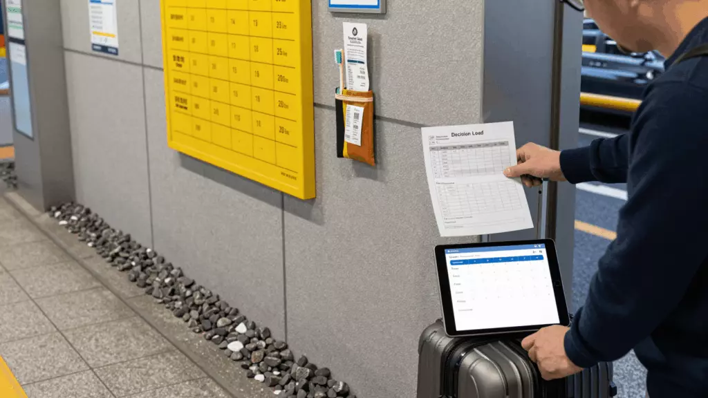 a Korean woman in her late 20s reviewing an IELTS online course workflow