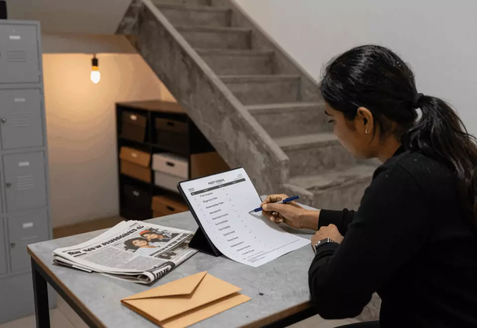 a Nepali woman in her late 20s choosing the next IELTS prep step online