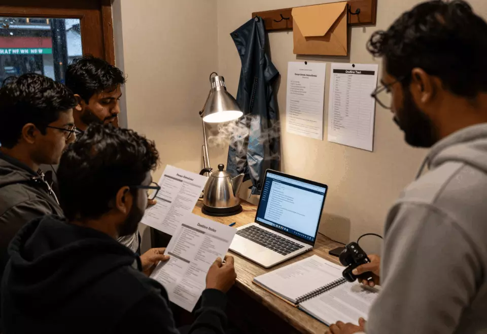a Nepali woman in her late 20s choosing the next IELTS prep step online