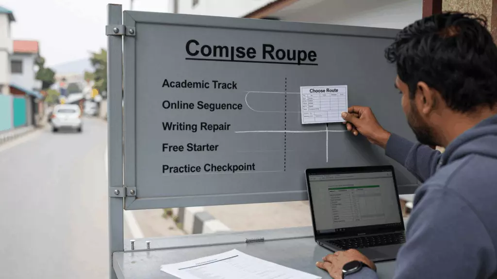 a Nepali woman in her late 20s working through छनोट गर्नुहोस्