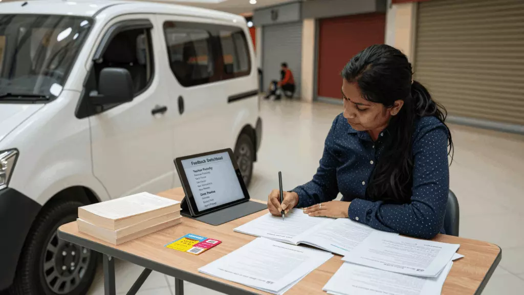 a Nepali woman in her late 20s working through योजना